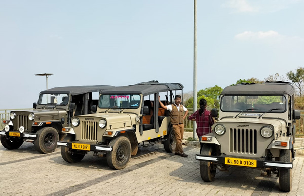 Tourist Activity in Thekkady - Jeep Safari to Satram and Parunthumpara